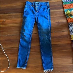 Madewell 25” high wasted skinny jeans